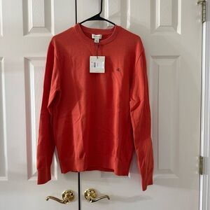 [Calvin Klein Jeans] Men's Orange Crewneck Sweater
